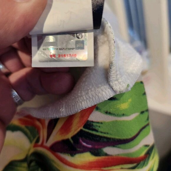 The North Face Mens  Full Zip Hoodie Hawaiian Birds Paradise Print Size M - Picture 8 of 9